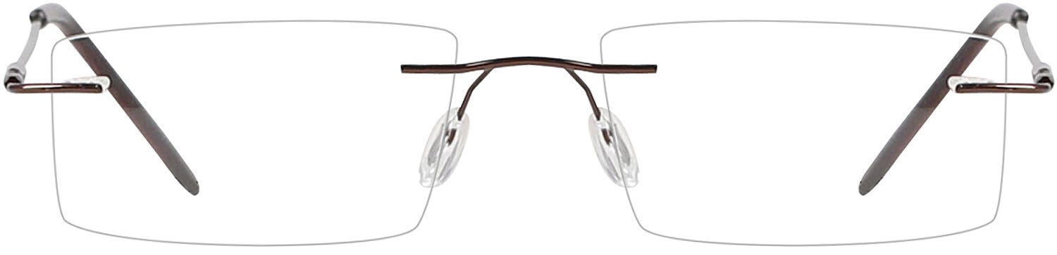 Rectangular cheap rimless eyeglasses