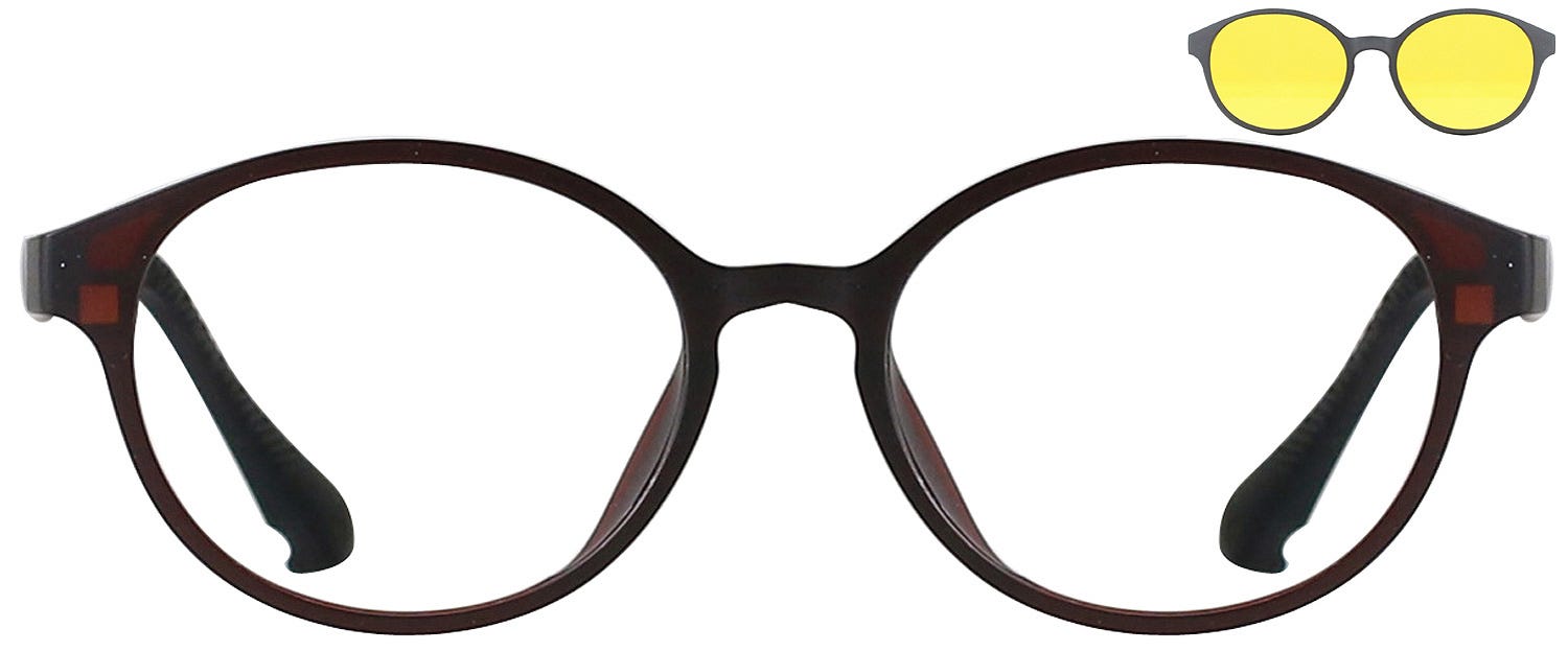 Clip on eyeglasses store frames